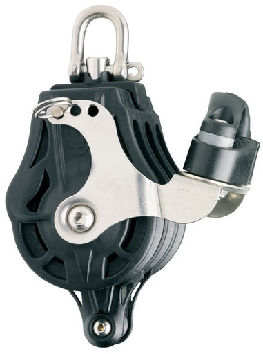 [WI-63308] Wichard Triple plain bearing block - Sheave 45 - Swivel head with becket & cam