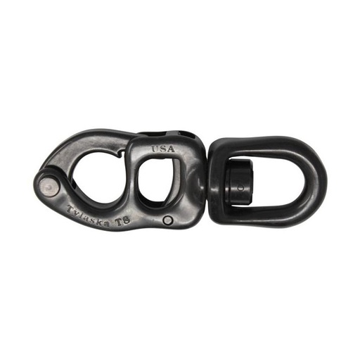 [T-T08-SB-BL] Tylaska T8S standard bail snap shackle - Black