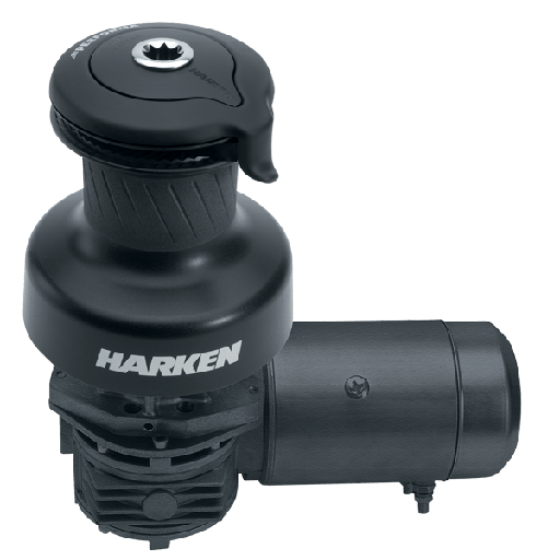 [H-40.2STEP12H] Harken 40 2-Speed Electric (Horizontal) 12V Aluminium Performa Winch (2-Speed Manual)