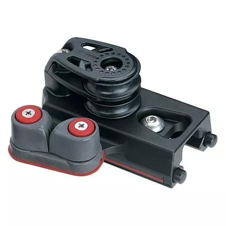 [H-3170] Harken 32mm End Control — Double Sheave, Cam Cleat, Set of 2