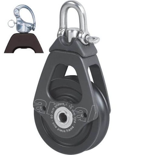 [AN-00501/SN] Antal OPF Single Block Ø50 with Snap Shackle